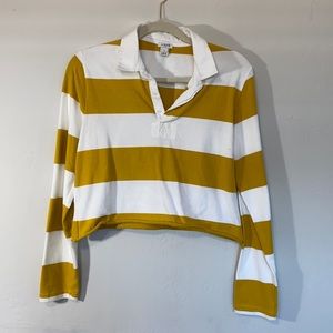 J.Crew Cropped Rugby Shirt - Women’s Medium